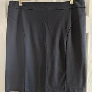 New York & Co. Stretch Skirt, Slit Back, Dark Grey, Size 16, EUC